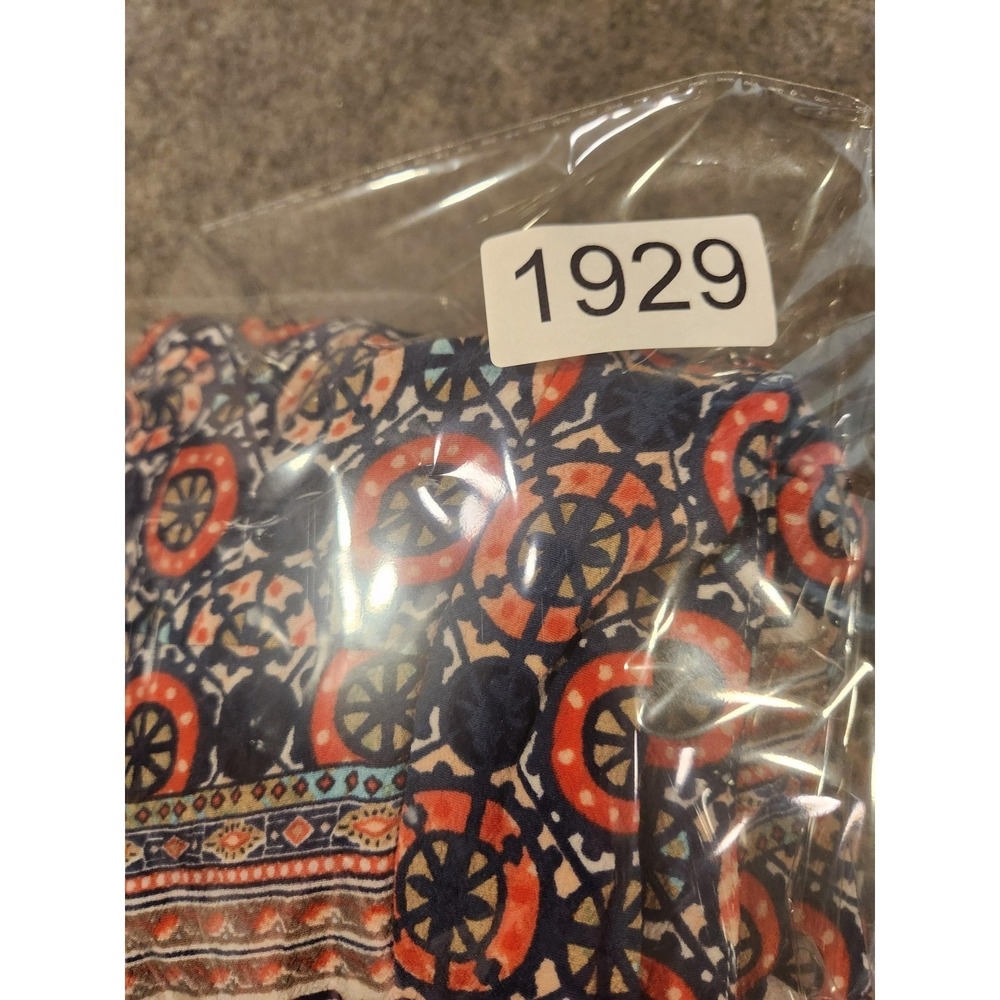 Elevenses Pants Womens 8 Multicolor Geometric Print Wide Leg Cropped Boho Crepe - Picture 10 of 10